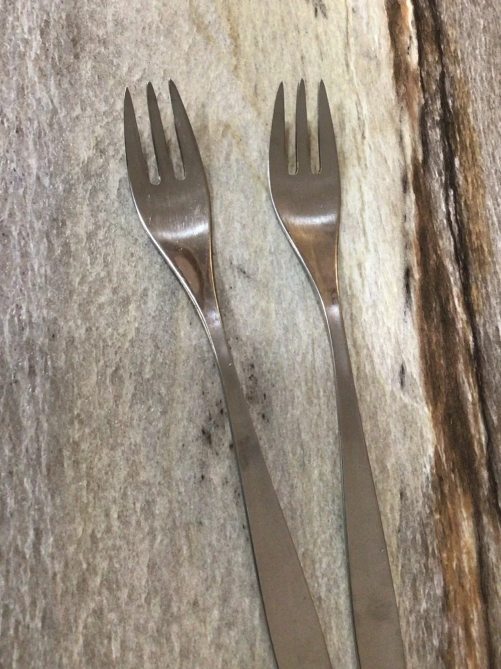 Vintage WMF Cromargan Cocktail Seafood Forks Set of 2 Stainless Steel Germany 6”